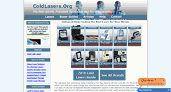 Desktop Screenshot of coldlasers.org