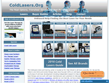 Tablet Screenshot of coldlasers.org